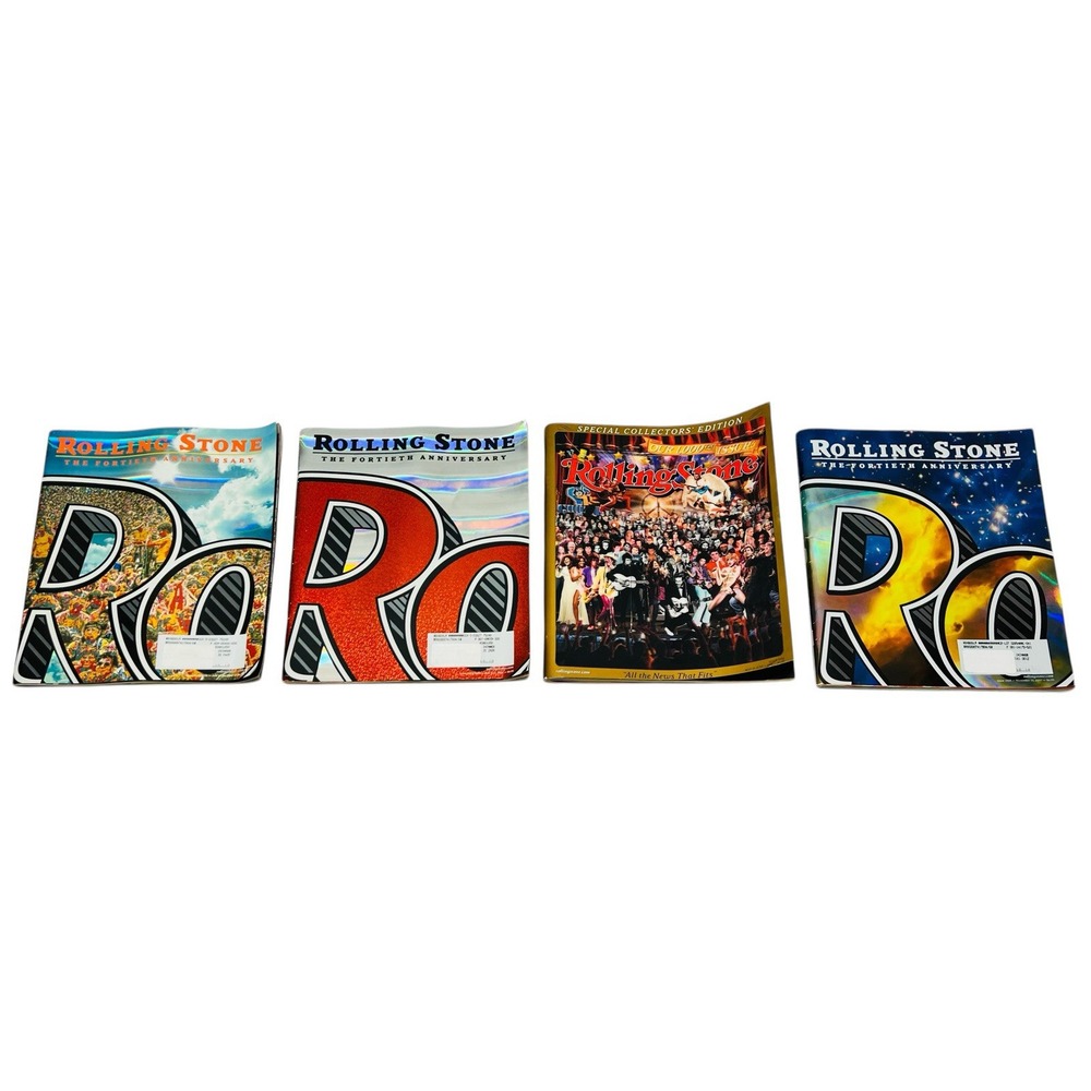 Lot Of 4 Rolling Stone Magazine 1000th‎ Issue June 2006 3d Cover 3 Fortieth 2007